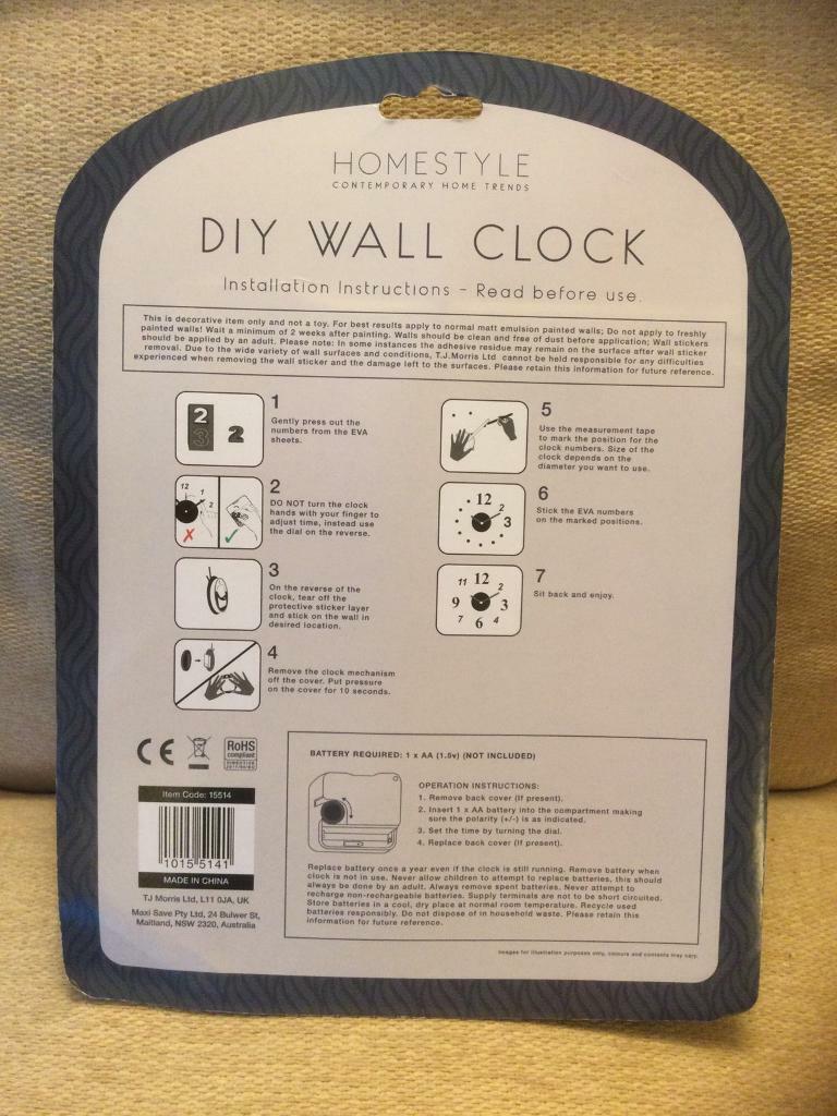 Homestyle DIY Wall Clock