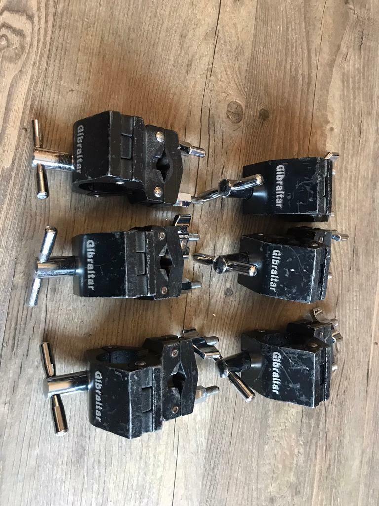 Gibraltar Curved drum rack clamps/memory locks 