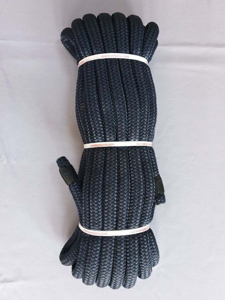 image for Marlow Marina Grande–12 Strand Core & 24 Plait Opti-Twist Cover, Navy, 24mm Mooring Rope (Qty 20m)