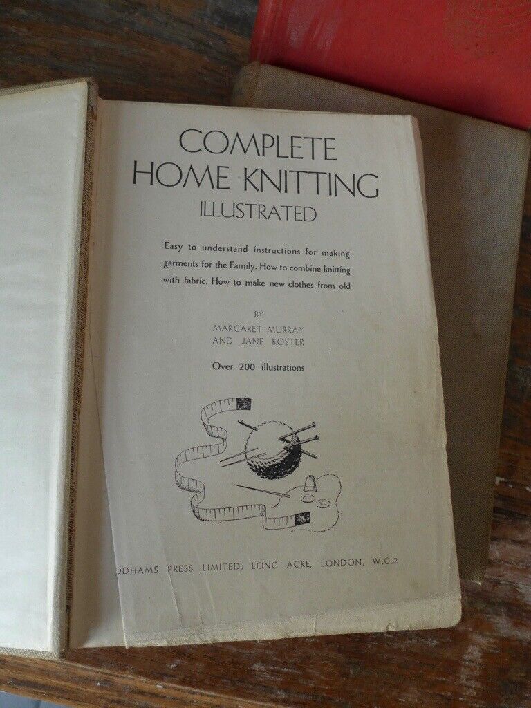 Four VINTAGE KNITTING BOOKS published in the 1940s. See below titles and details. The four for £25.