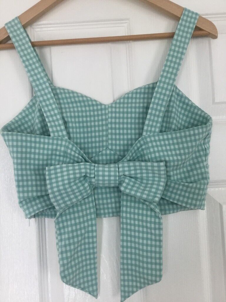 Gingham crop top