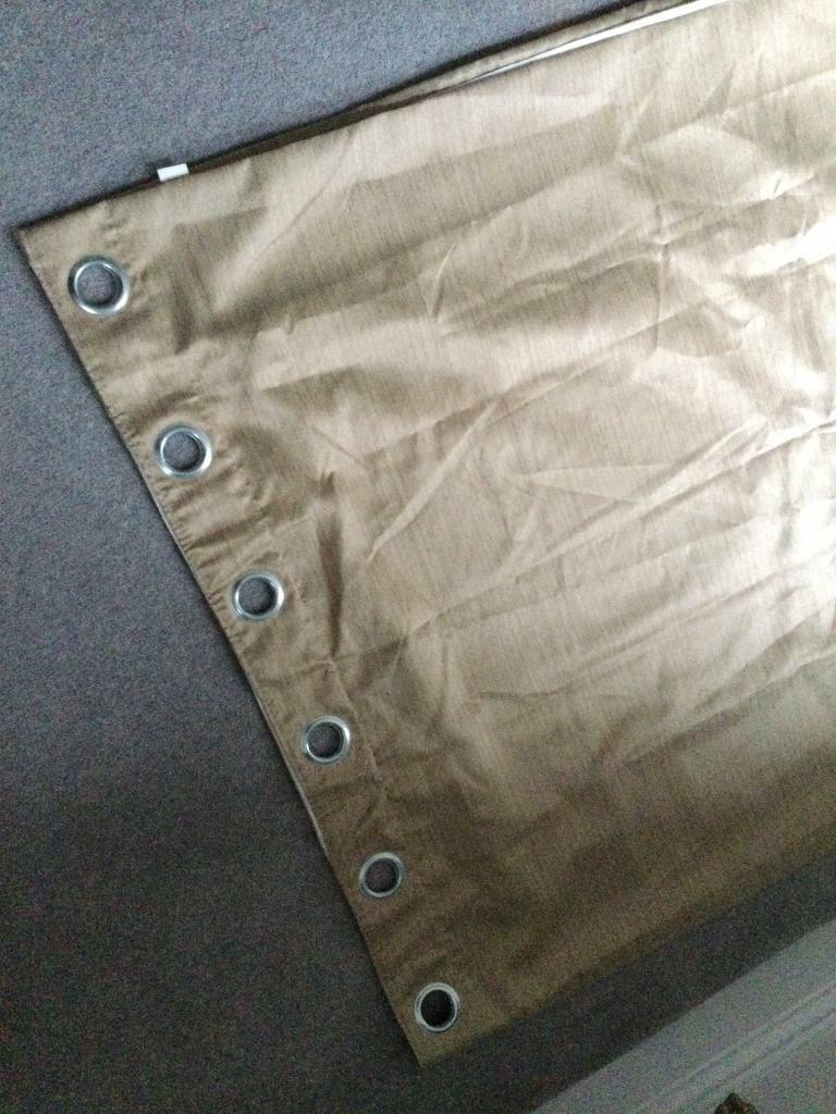 Lined eyelet curtains 190w x 210d