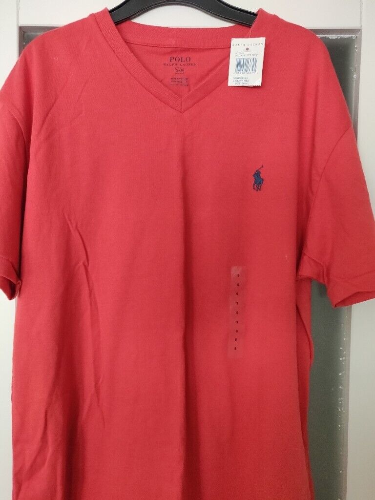 Raulph Lauren Men's Red Polo T-Shirt
