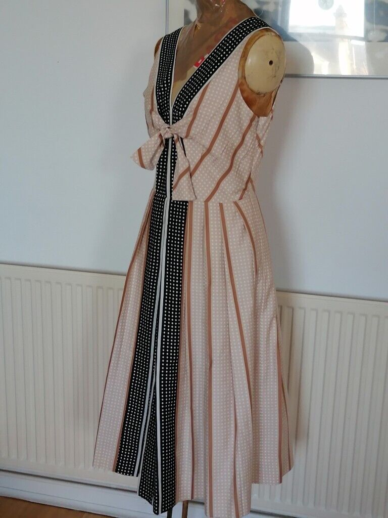 Designer JASPER CONRAN Retro Dress. Size : UK 12. 