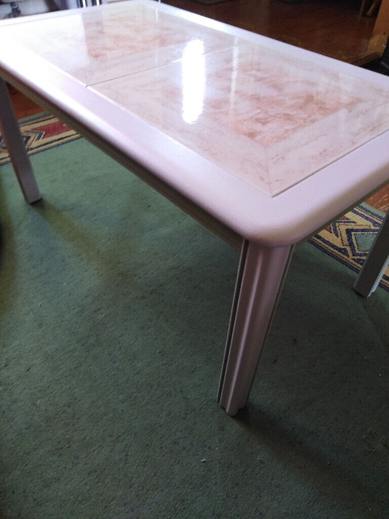 FLIPPED FURNITURE, coffee table,vintage cream sunelm, retro/vintage/upcycling.