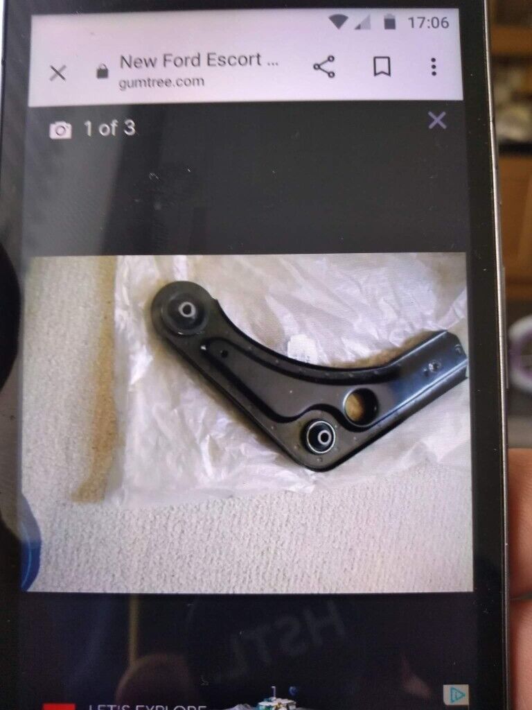 New Ford Escort Suspension Arm L/H 1991 Onwards, No Ball Joint 