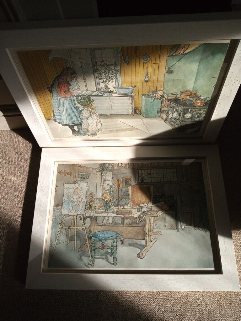 Carl Larsson TWO framed prints