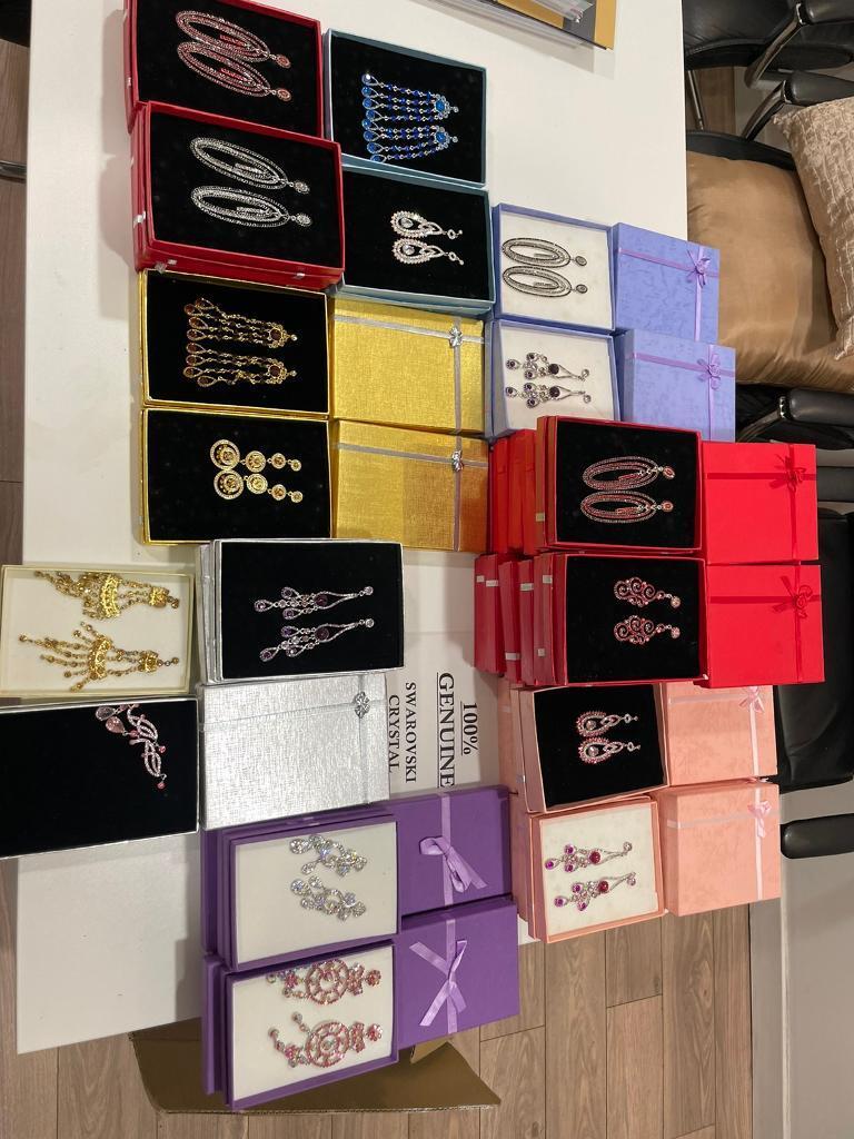 Job lot Swarovski style fashion costume  Jewellery  