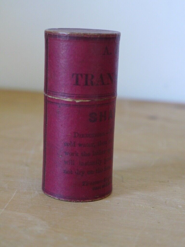 Container/Packaging for A & F Pears’s Genuine Transparent Soap Shaving Stick. Good vintage condition