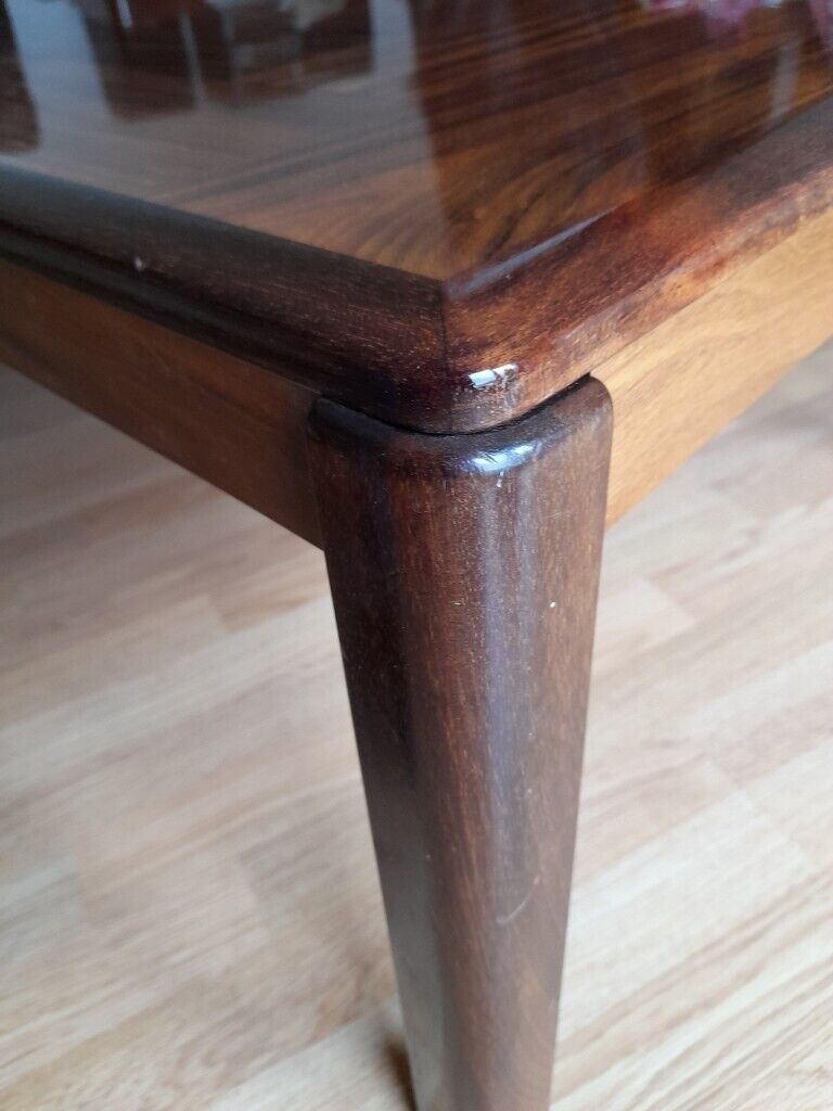 ULDUM MOBELFABRIK DANISH TEAK/ROSEWOOD COFFEE TABLEE TABLE