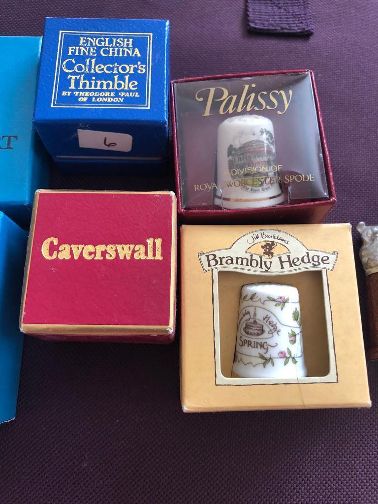 Collection of thimbles in excellent condition 