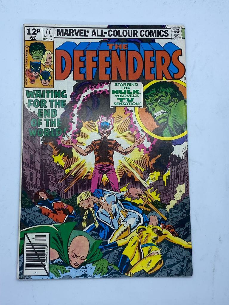 The Defenders Comic Book Vol 1 #77 November 1979 - Waiting For The End Of The World - Rare 12p Uk P