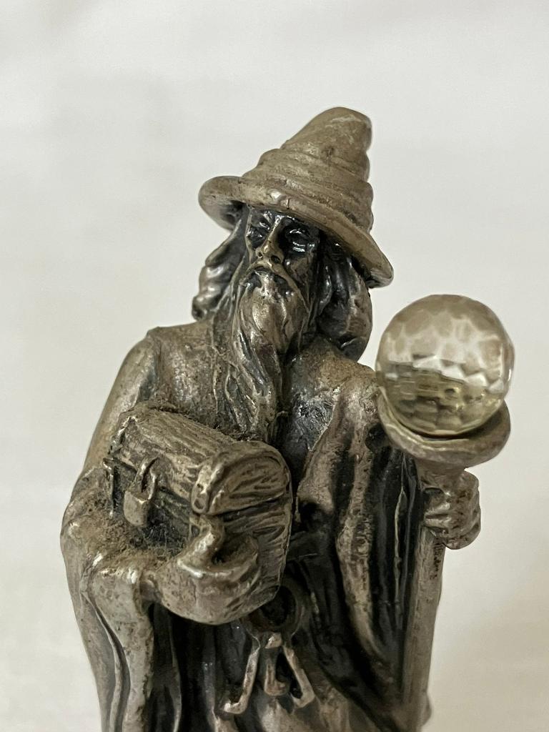 Tudor Mint Myth and Magic Pewter Sculpture THE KEEPER EX04 2002 Collectable Wizard