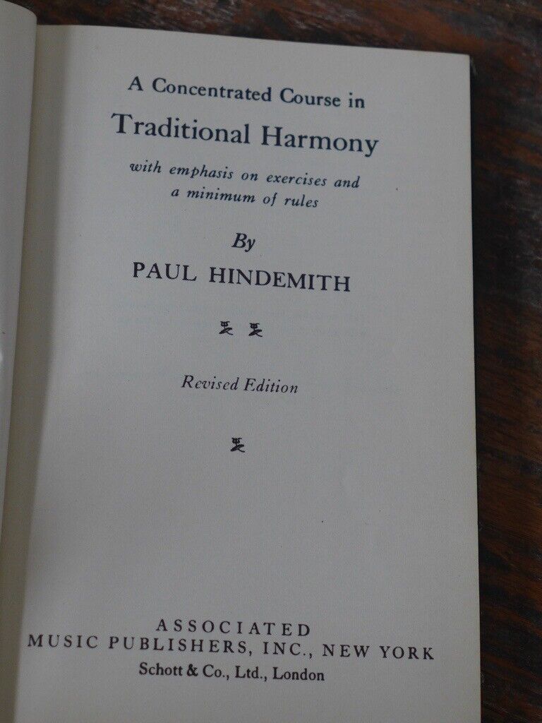 Two Vintage Books on Music Harmony: ‘Harmony’ and ‘Traditional Harmony’. £20 for the two.