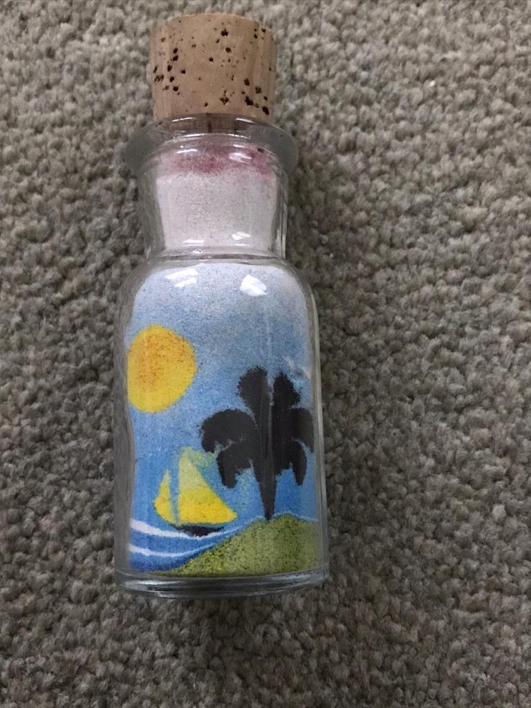 Vintage Coloured Sand Ornament