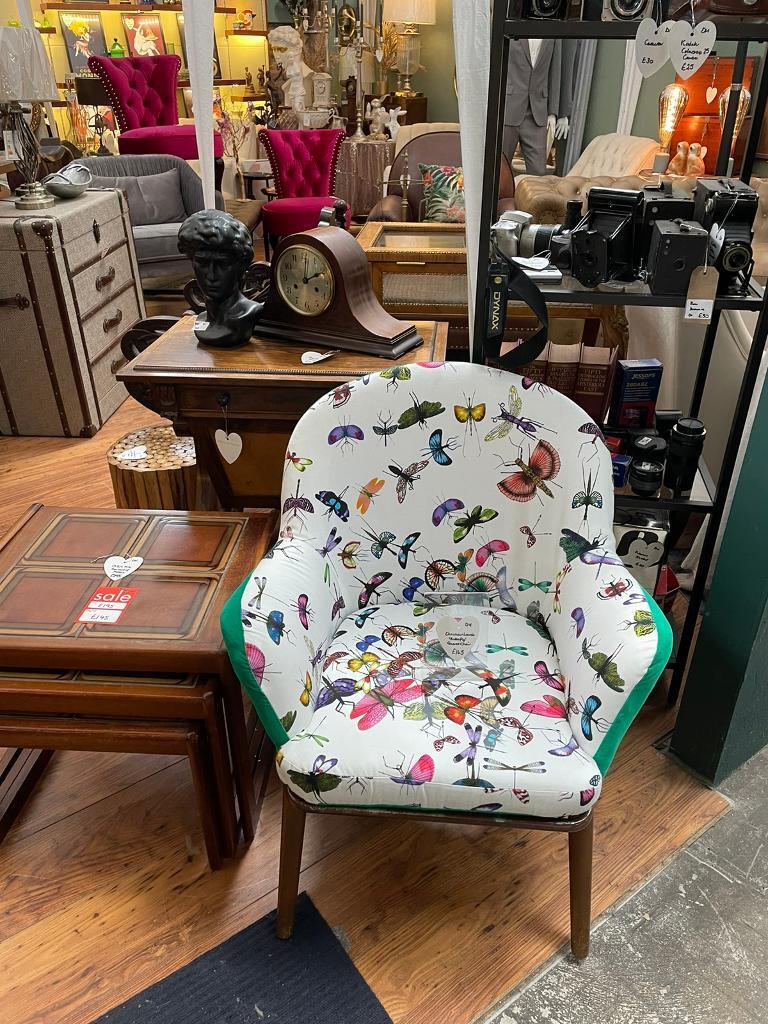 Christian Lacroix reupholstered “Butterfly” chair