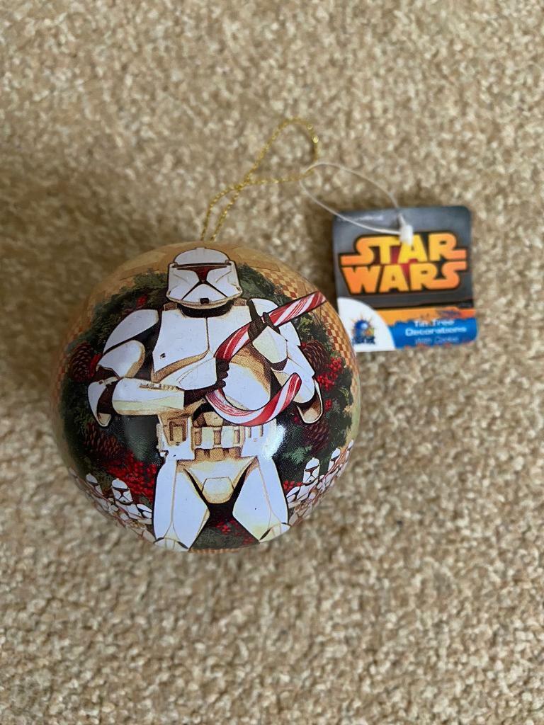 Star Wars Tin Bauble Xmas Decoration - Clone Trooper 