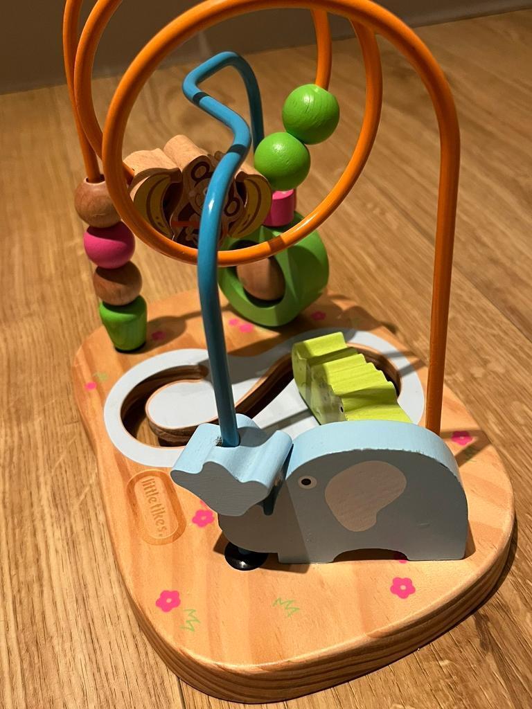 Little Tikes Wooden Wire Animal Bead Frame Maze Toy Set