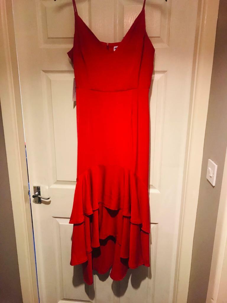 image for New Ladies Silkfred ruffle dress size 14 