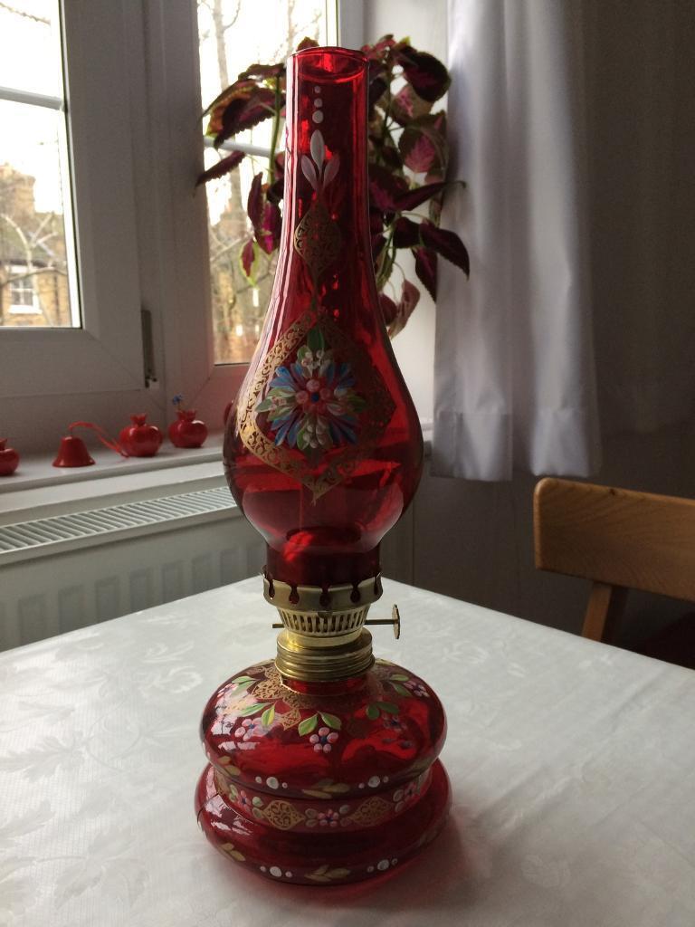 image for Traditional old Red Gas Lamp 