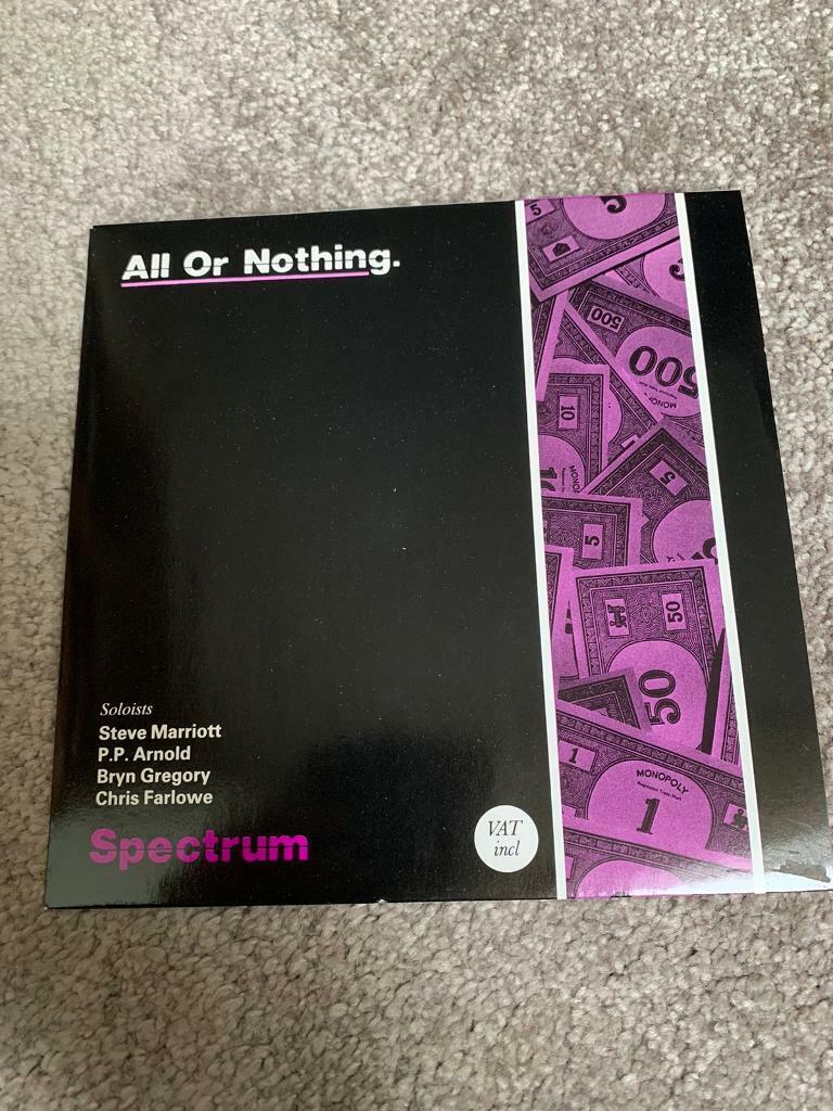 image for Spectrum - All Or Nothing Vinyl Record 7” Single Mod Revival 