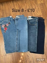 Jeans size 8 x4