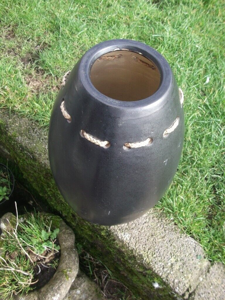 LARGE STONEWARE VASE