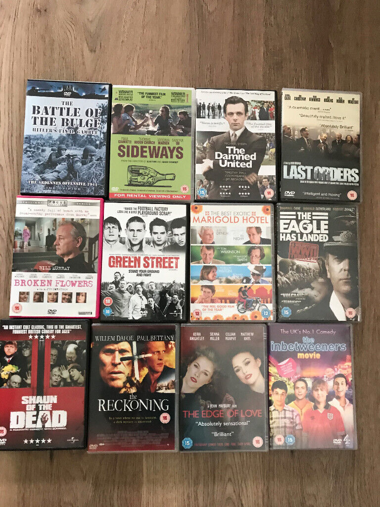 Selection of DVDs Classic Movies/Sport - £1 each