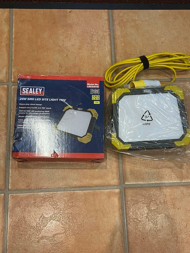 Sealey LED24110 Site Light 24W SMD LED 110V. Brand new, never used.