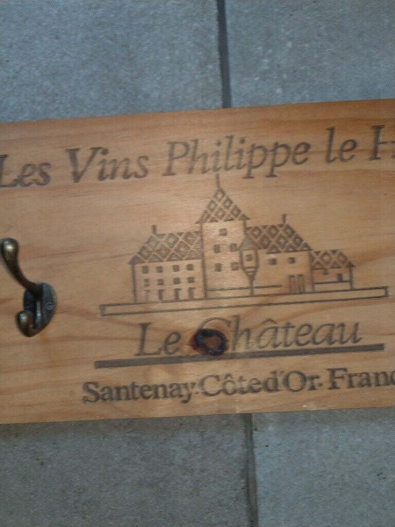 French wine crate key or tea towel holder