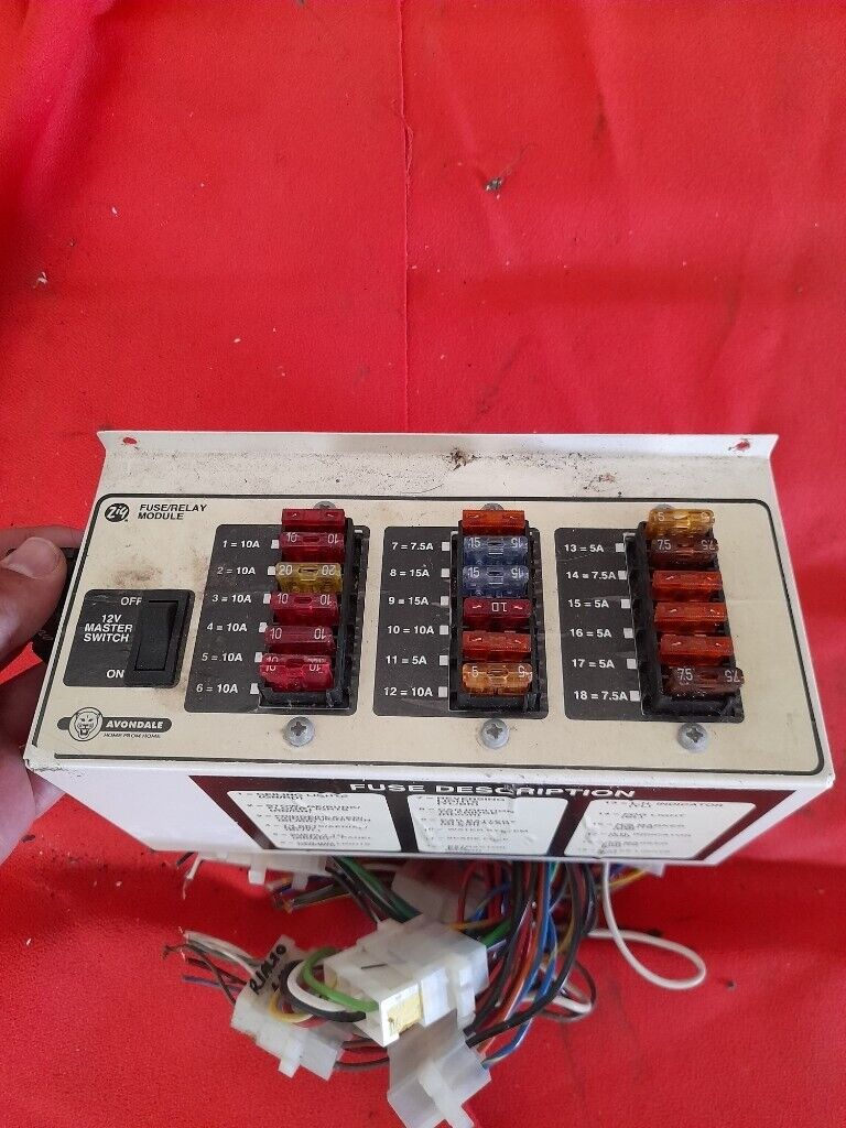 2001 Avondale Caravan fuse box