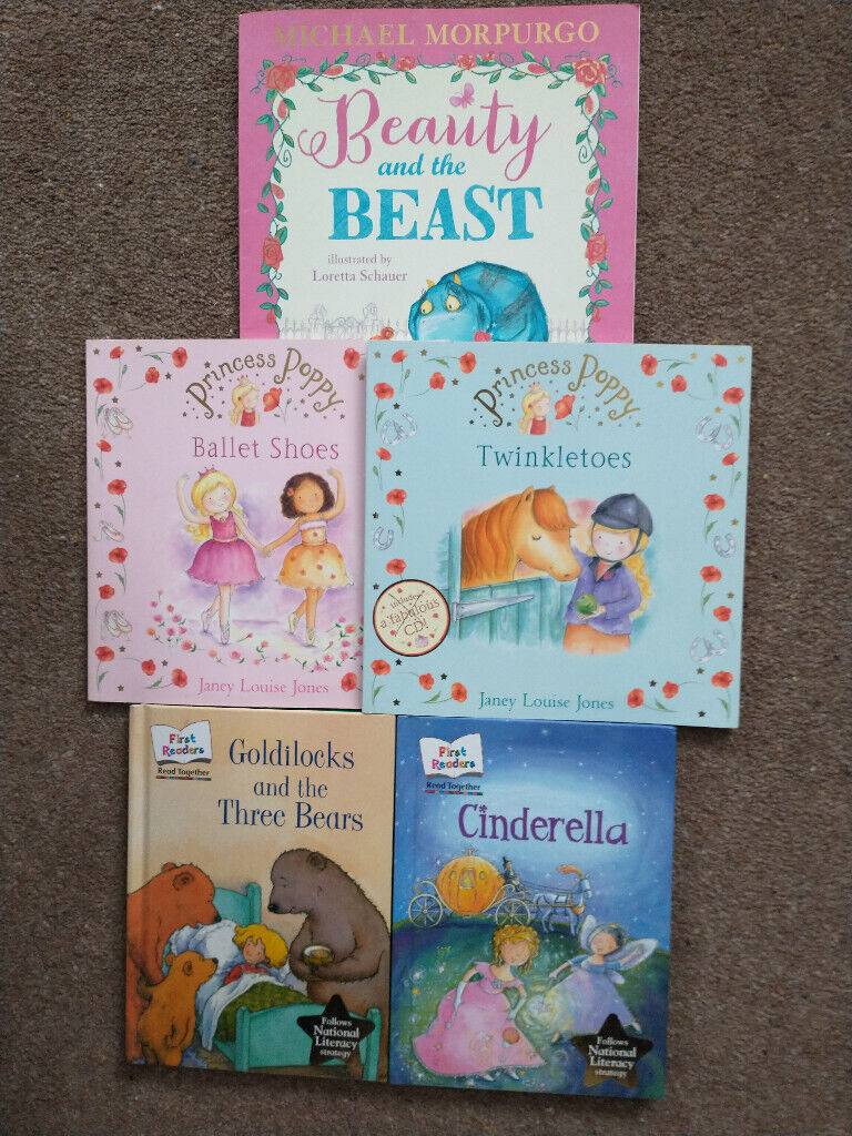 GIRLS BOOKS (3) early primary school - reading/story books. All as new. 5 shown, 2 sold.