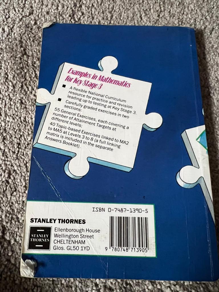 Example’s in Mathematics for Key Stage 3 