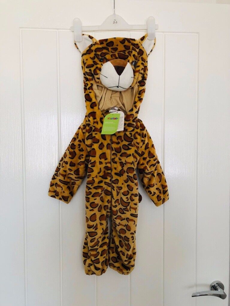 image for Hooded Leopard Romper 2-6 months New with Tags
