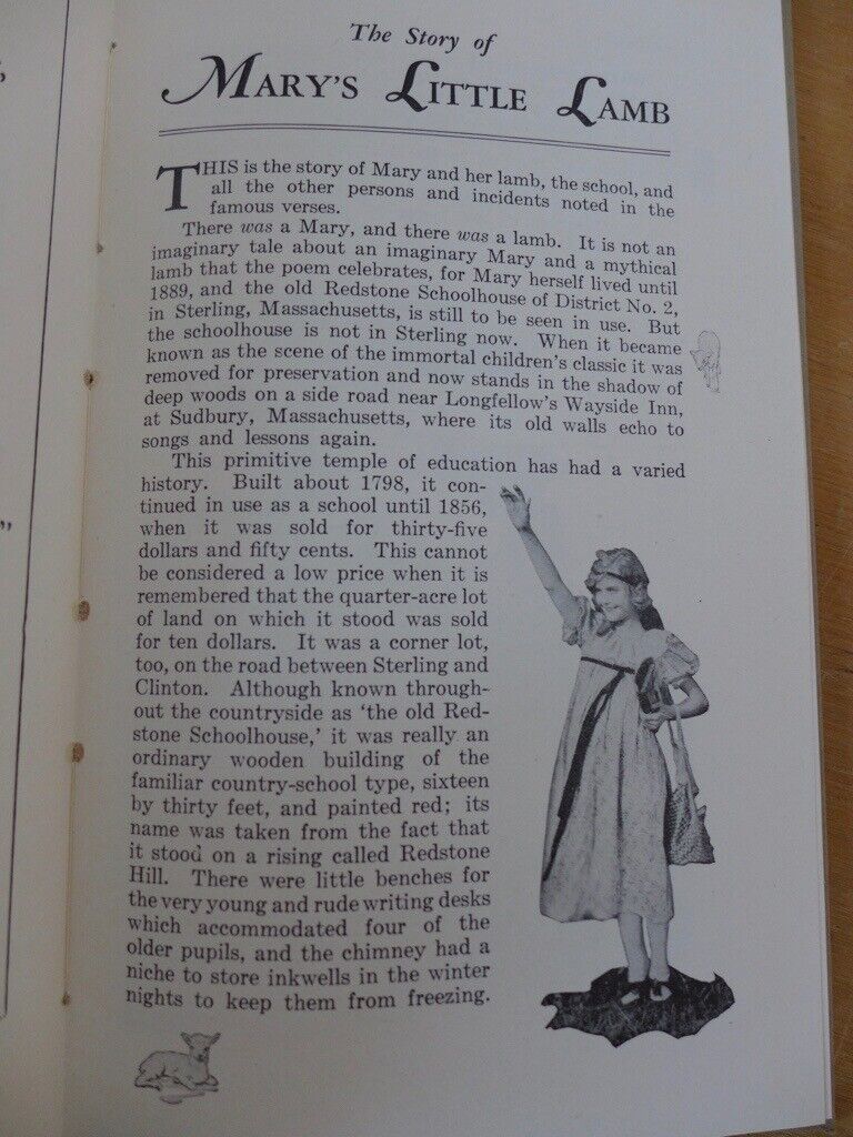 Collectable/collectible: The Story of Mary’s Little Lamb. FIRST EDITION 1928. In excellent condition