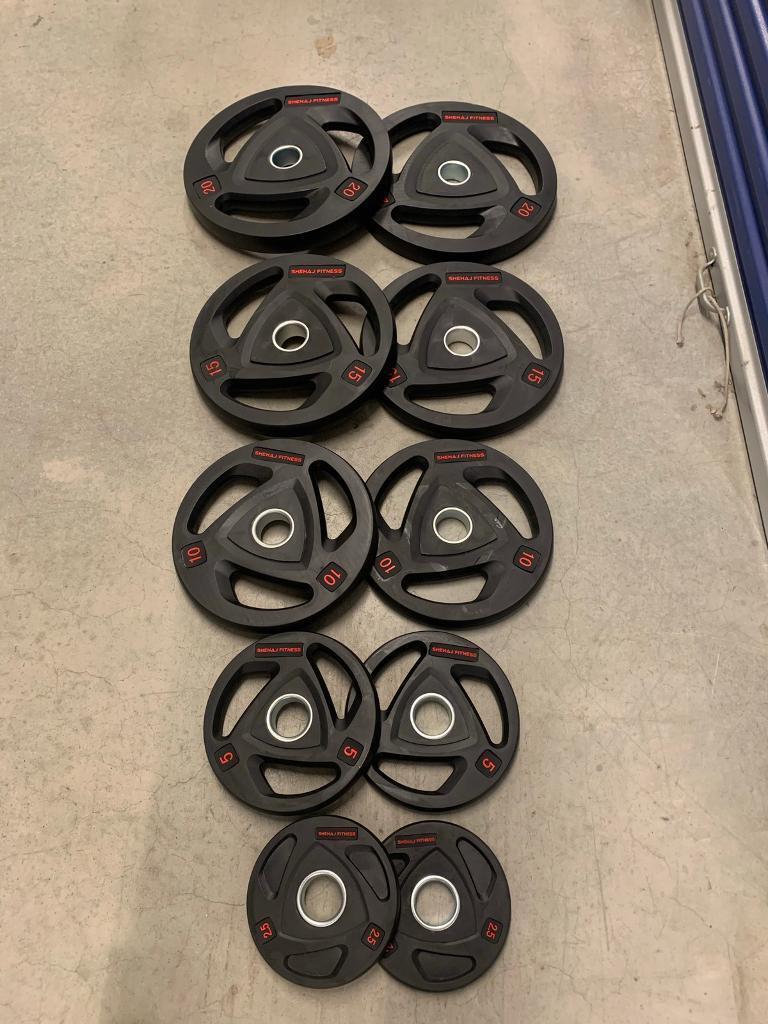 105KG Tri Grip Weight Plates Set Brand New