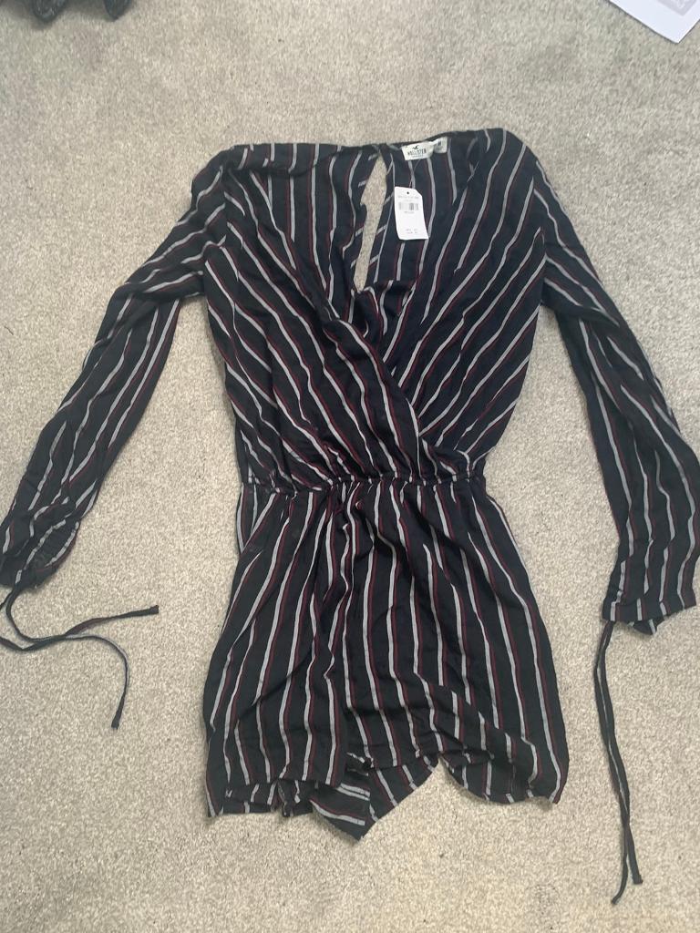 Hollister medium long sleeve shorts play suit 