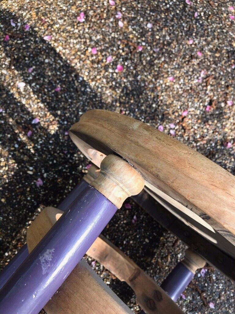 Bentwood Stool in purple