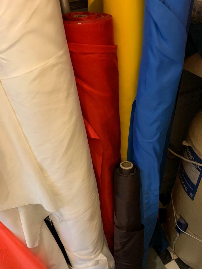 Rolls of Nylon fabric