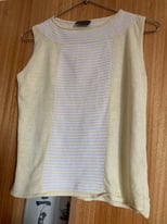 ALEX AND CO STRIPED TOP - SIZE 8