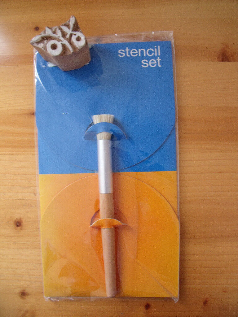 	Unused stencil set & used printing block. £1 for both