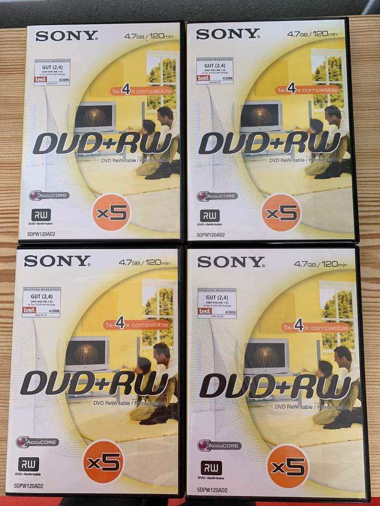 image for Rewritable DVD’s x 4