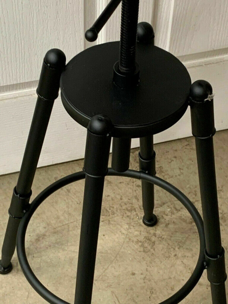 OAK SEATED BEAUTIFUL STYLISH DESIGNER METAL BAR STOOL MODERN STYLE CHAIR STOOL