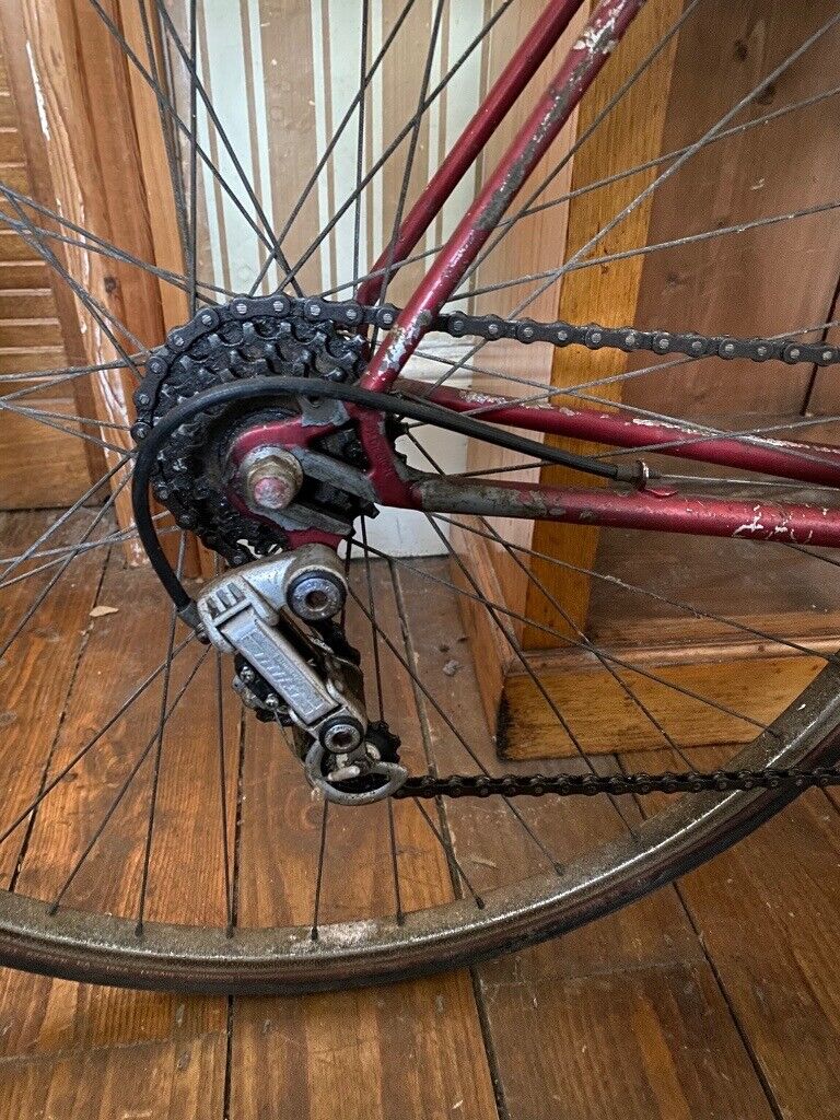 Very rare vintage Viking Ladies' bike, dark red, mid-century, in working order 