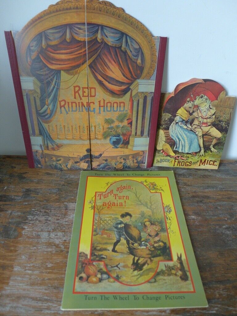 image for RARE! REPLICA Children’s Books: RED RIDING HOOD; THE BOOK OF FROGS AND NICE; TURN AGAIN, TURN AGAIN!