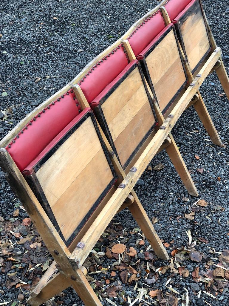 Vintage folding theatre/church seats
