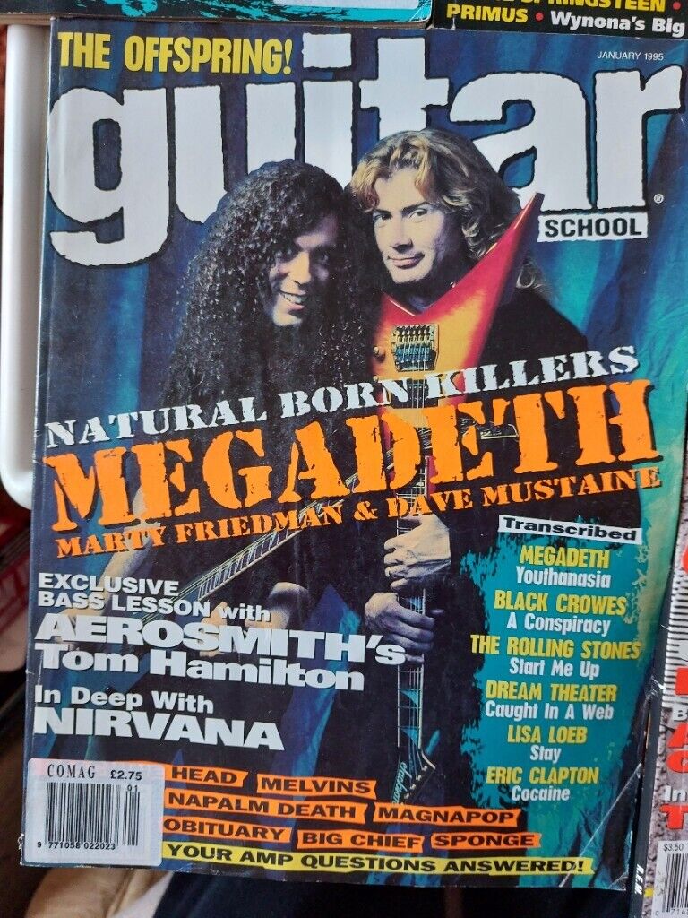 Guitar School magazines the 6 issues from 1995