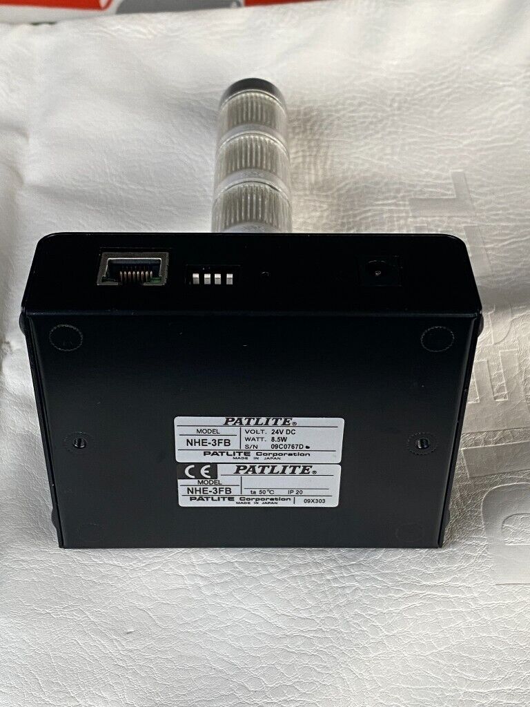 PATLITE NHE-3FB Network Warning & Security Light, 100-240V, Japan Origin