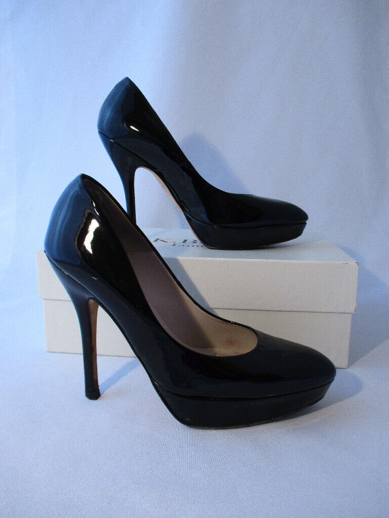 image for L.K.Bennett Women's Andie Black Patent Leather Court Shoes. UK Size 5. EU 38.