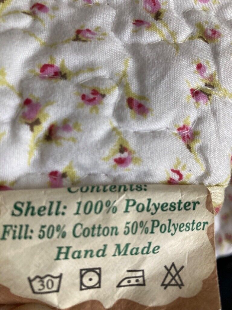 Forever England handmade king size double sided quilt 